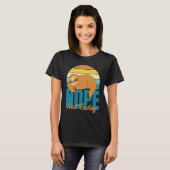Nope Not Today Cute Sleeping Sloth T-shirt (Voorkant volledig)