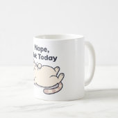 Nope Not Today Lazy Cat Funny Coffee Mug – Gift Koffiemok (Voorkant rechts)