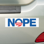 Nope Obama Bumpersticker (Op auto)