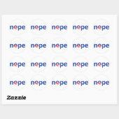 Nope Obama Ronde Sticker (Vel)
