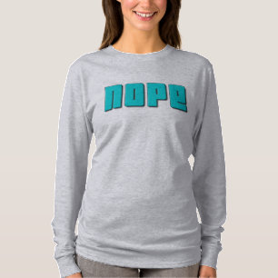 Nope off-schouderklopShirten T-shirt