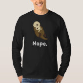 Nope Otter Nap Sleeping Pajama Nightgown T-shirt (Voorkant)
