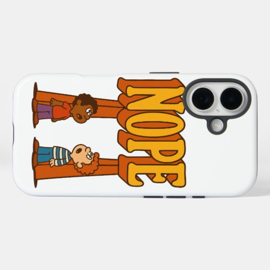 Nope Phone Case (Achterkant (horizontaal))