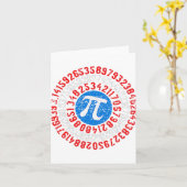 Nope Pi Day Funny Face Mask Teacher Quaran Kaart (Gele Bloem)