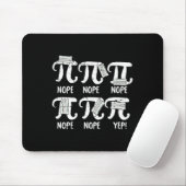 Nope Pi Day Funny Face Mask Teacher Quaran Muismat (Met muis)