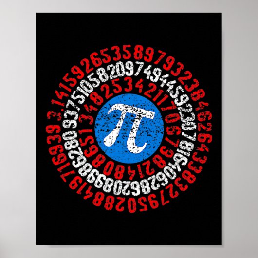 Nope Pi Day Funny Face Mask Teacher Quaran Poster (Voorkant)