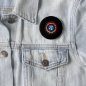Nope Pi Day Funny Face Mask Teacher Quaran Ronde Button 5,7 Cm (In situ)
