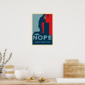 NOPE...Prayer werkt niet - Athetisch poster (Keuken)