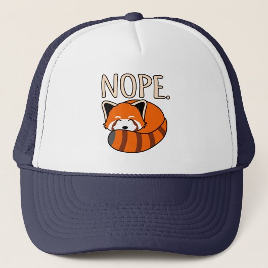 Nope Red Pandas Cute Pet Animal Panda Lover Graphi (Voorkant)