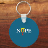 Nope Red Tie Trump Wig Orange Face Funny Anti Tru  Sleutelhanger (Voorkant)
