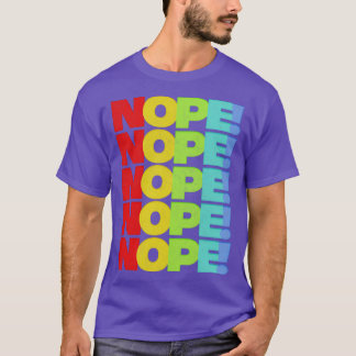 NOPE Retro Faded Style Typografie Design 1 T-shirt
