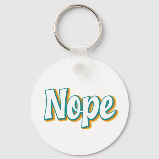 Nope Retro Sleutelhanger (Voorkant)