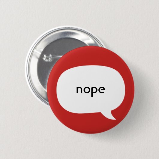 Nope Ronde Button 5,7 Cm (Voorkant /achterkant)