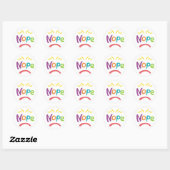 Nope Ronde Sticker (Vel)