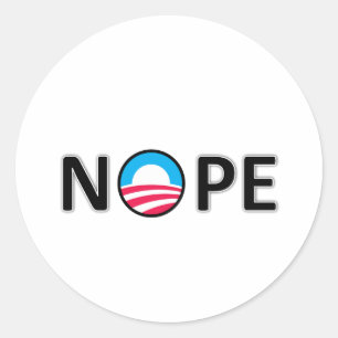 nope ronde sticker