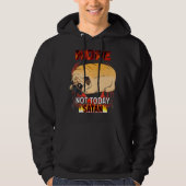 Nope Satan Pug Hoodie (Voorkant)