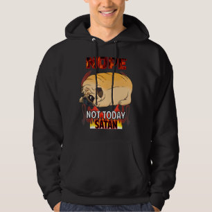 Nope Satan Pug Hoodie