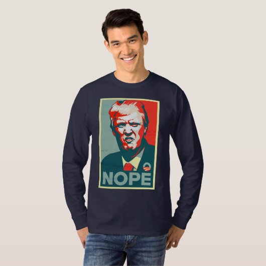"Nope" Shirt tegen Trump (Voorkant volledig)
