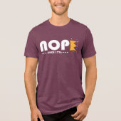 Nope Since 1776 No Kings Funny Tri-Blend Shirt (Voorkant)
