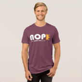Nope Since 1776 No Kings Funny Tri-Blend Shirt (Voorkant volledig)