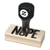 Nope Stamp Block Letters licht vervormd Rubberstempel (Stempel)