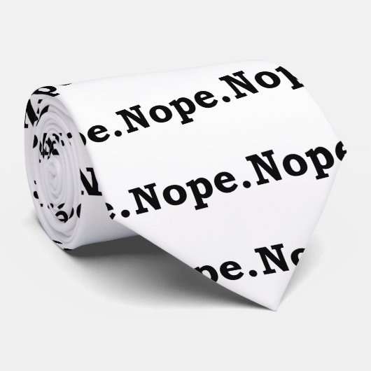 Nope Stropdas (Opgerold)