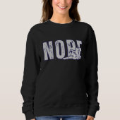 NOPE Sweatshirt – Minimal Funny Mood Pullover (Voorkant)
