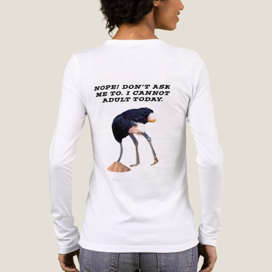 Nope! Tri-Blend Shirt (Achterkant)