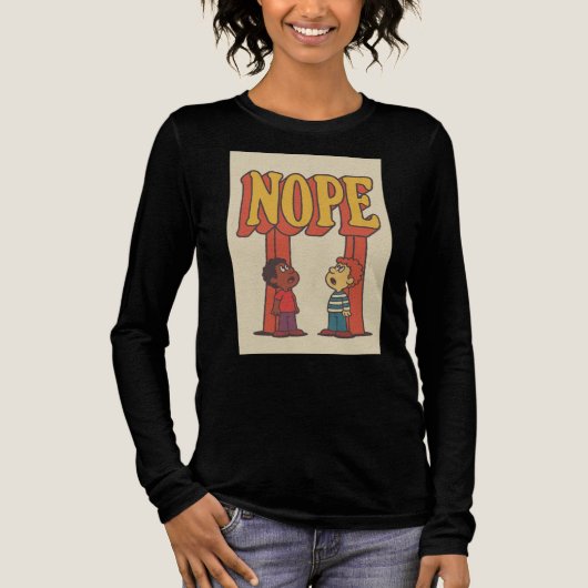 Nope! Tri-Blend Shirt (Voorkant)