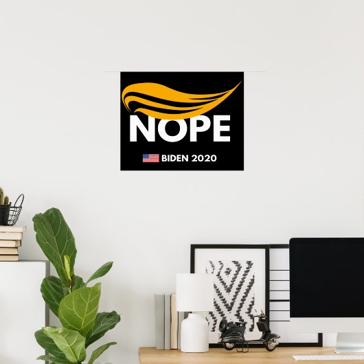 Nope Trump Poster (Thuiskantoor)