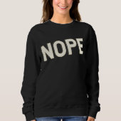 NOPE Typography Design Bold Lettering Trui (Voorkant)