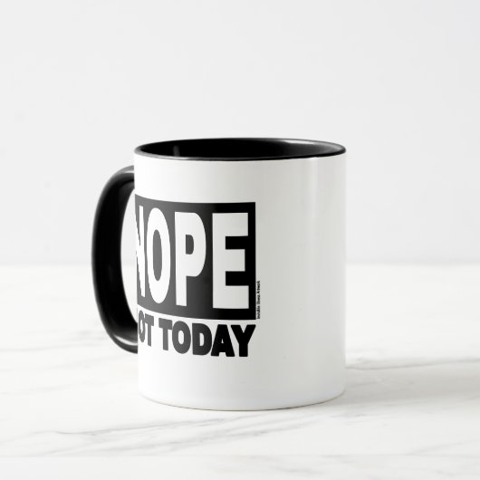 NOPE vandaag niet Mok (Voorkant links)