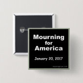 NOPE voor GroPE Mourning for America Square Button (Voorkant /achterkant)