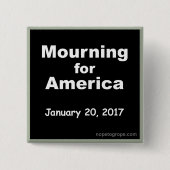 NOPE voor GroPE Mourning for America Square Button (Voorkant)