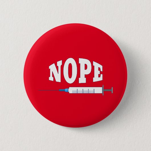 NOPE voor het vaccin Ronde Button 5,7 Cm (Voorkant)