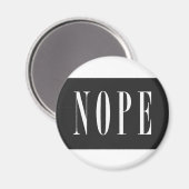 NOPE - White BlackBox Magneet (Voorkant / Achterkant)