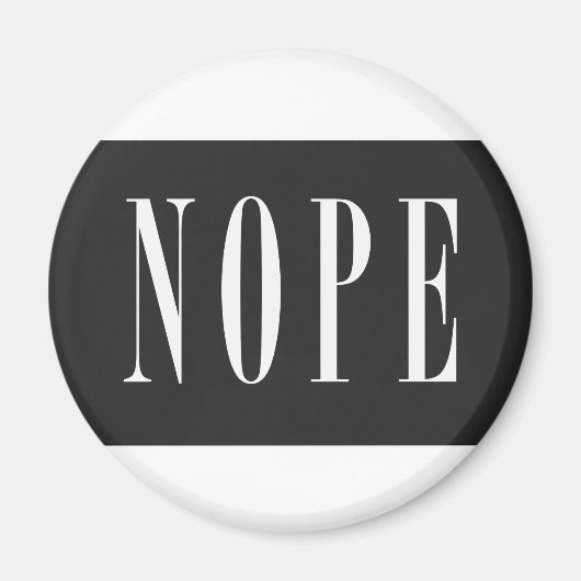 NOPE - White BlackBox Magneet (Voorkant)