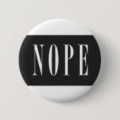 NOPE - White BlackBox Ronde Button 5,7 Cm (Voorkant)
