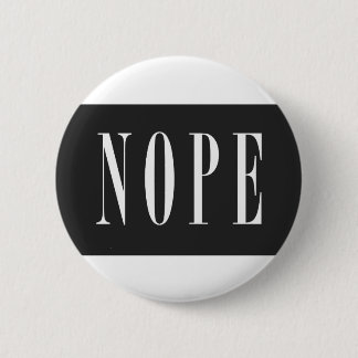 NOPE - White BlackBox Ronde Button 5,7 Cm