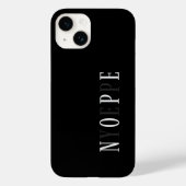 Nope Yep Minimalist Case-Mate iPhone Case (Achterkant)