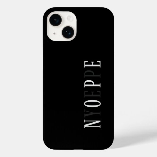 Nope Yep Minimalist Case-Mate iPhone Case (Achterkant)