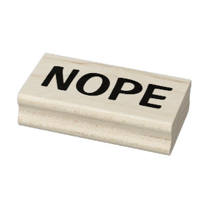 NOPE ( zoals in NO, Verworpen, Ontkend ) Rubberstempel