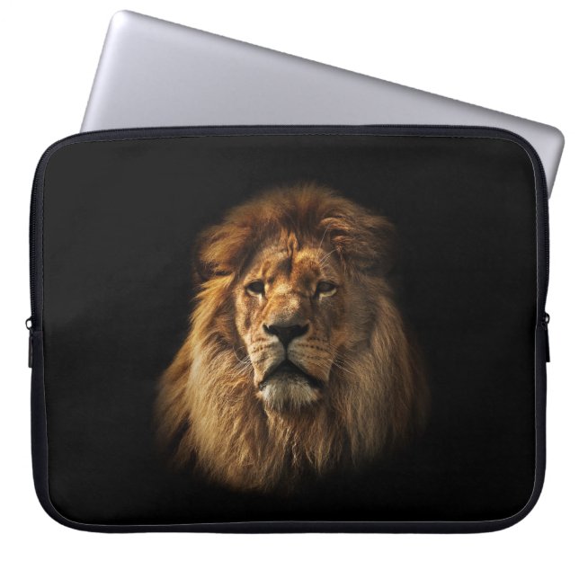 Nopreen laptophoes met leeuw! laptop sleeve (Voorkant)