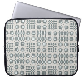 Nopreen laptophoes Welsh Tapestry Pattern Grey Laptop Sleeve