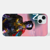 NORA CYBER KRIJGER MONOGRAM iPhone HOESJE (Achterkant horizontaal)