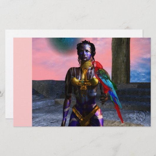 NORA CYBER WARRIOR BRIEFPAPIER (Voorkant / Achterkant)