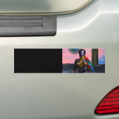 NORA CYBER WARRIOR BUMPERSTICKER (Op auto)