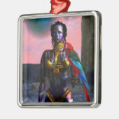 NORA CYBER WARRIOR EN MACAW Science Fiction Metalen Ornament (Links)
