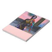 NORA CYBER WARRIOR EN MACAW Science Fiction Notitieblok (Linkerzijde)