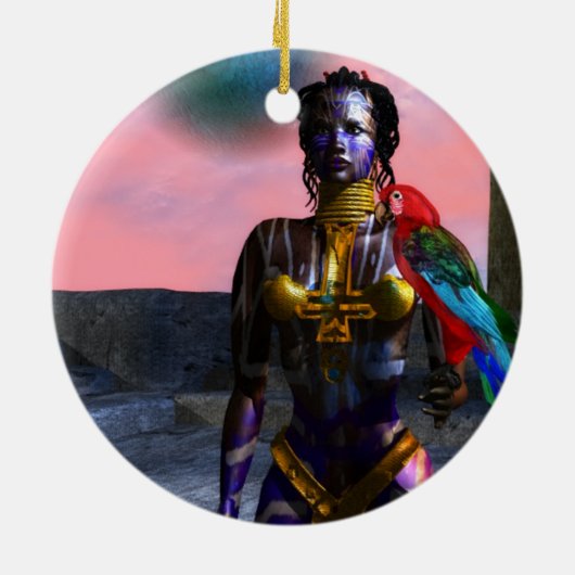 NORA CYBER WARRIOR KERAMISCH ORNAMENT (Achterkant)